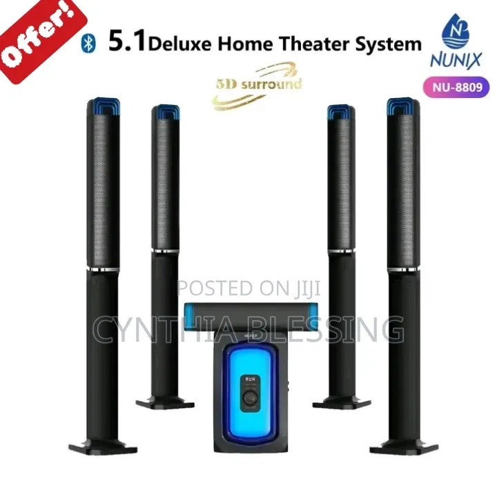 Nunix Speaker, Home Theatre System Deluxe Nu-8809 5.1 _Offer