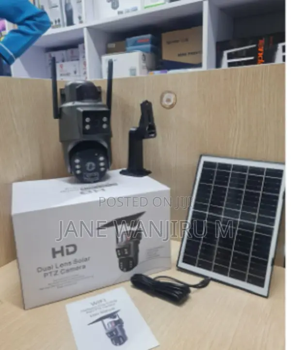 Ubox Hd 4mp Dual Lens 4g Solar CCTV Camera – 360° PTZ