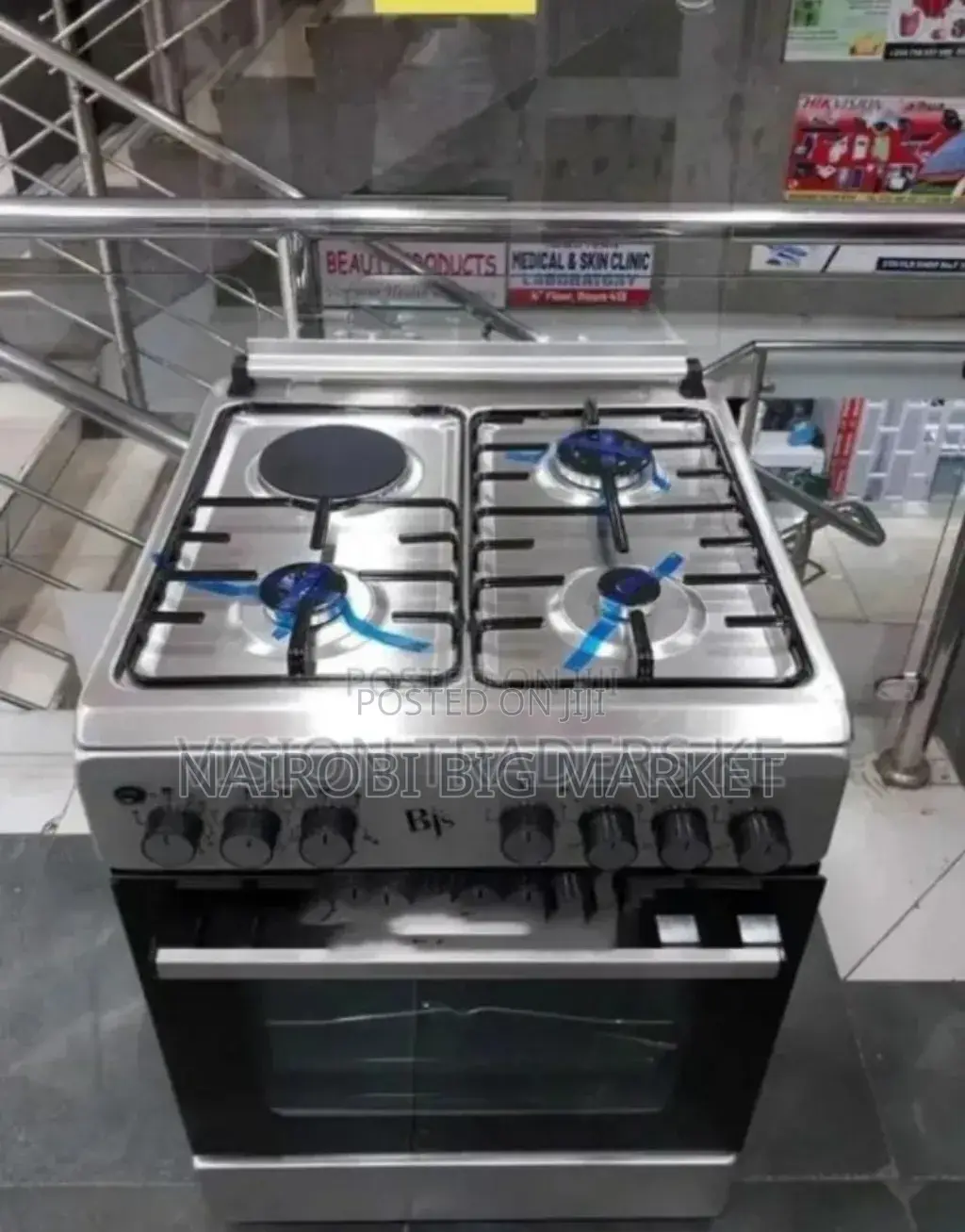Light Silver BJS 60*60 Standing Cooker
