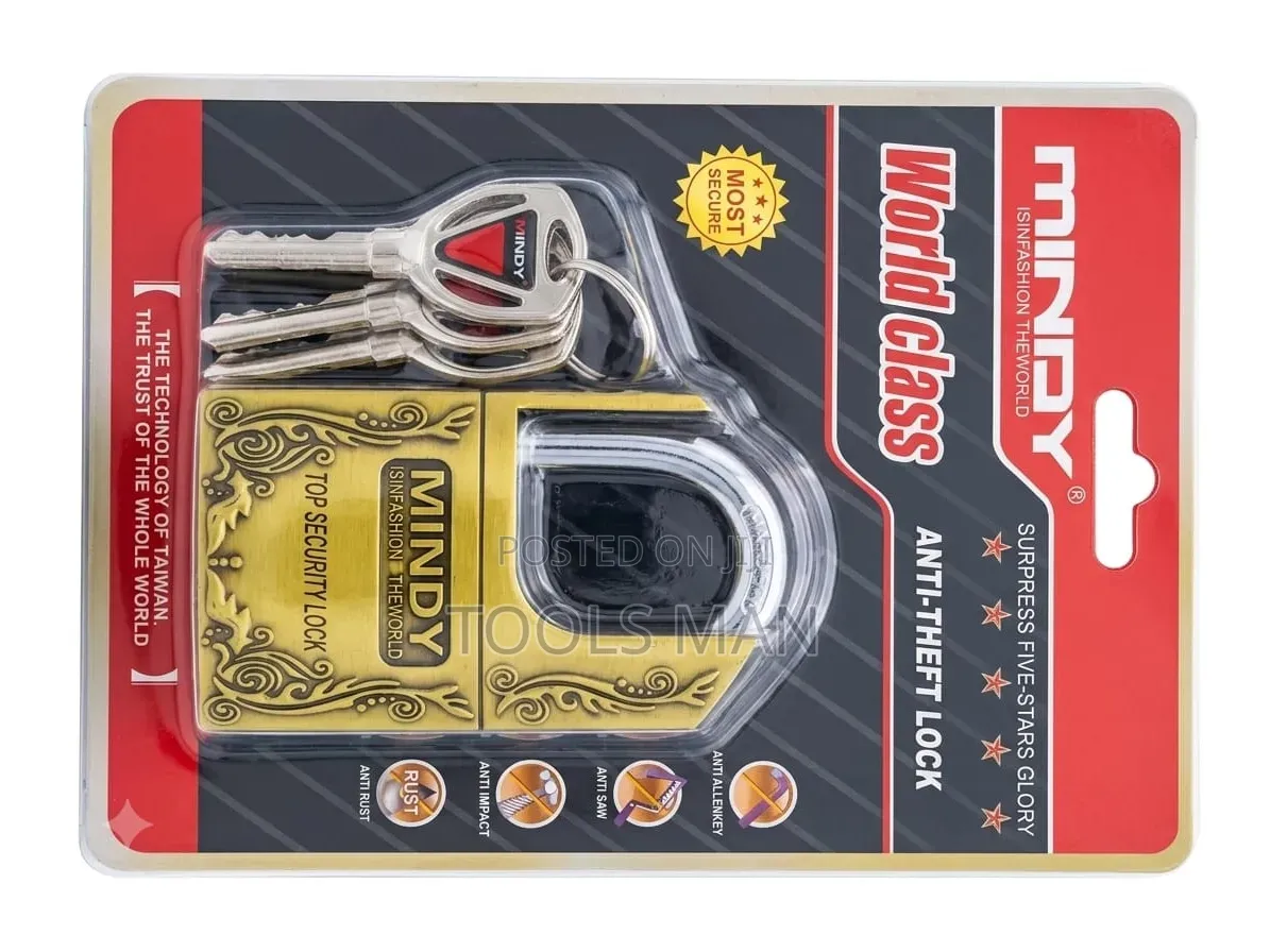 Mindy Heavy Duty Anti-Theft Padlock - High Security Brass Lock.