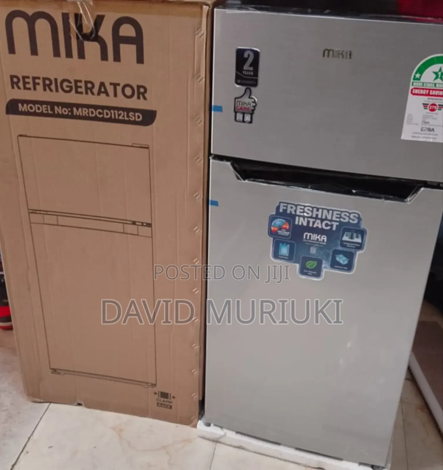 Mika 112 Litres Double Door Refrigerator