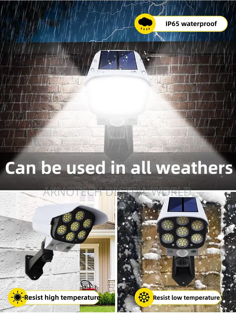 Waterproof Simulation Security Solar Motion Sensor Light,Dummy CCTV