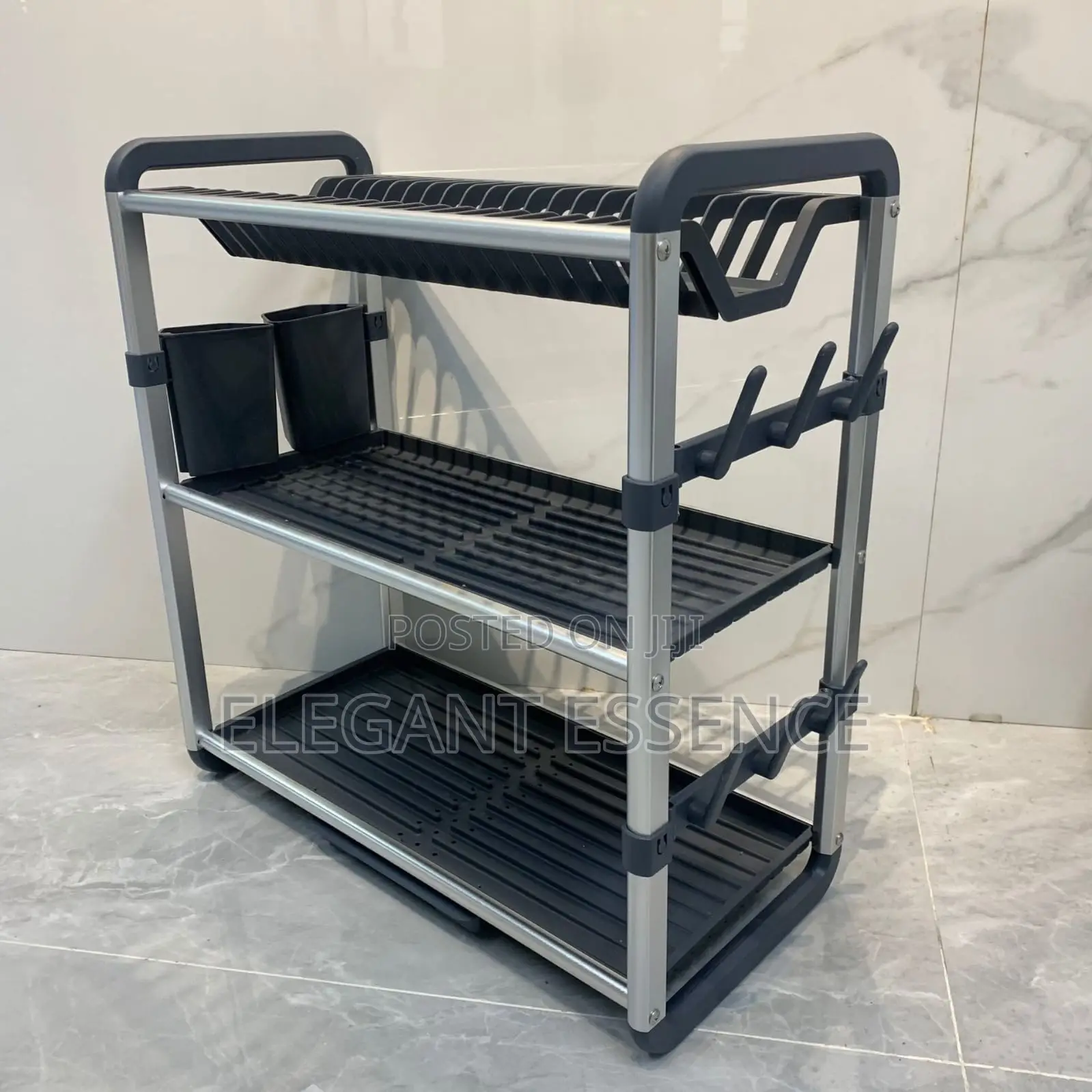 *Premium Quality 3tier Aluminium Dish Drainer*-Silver