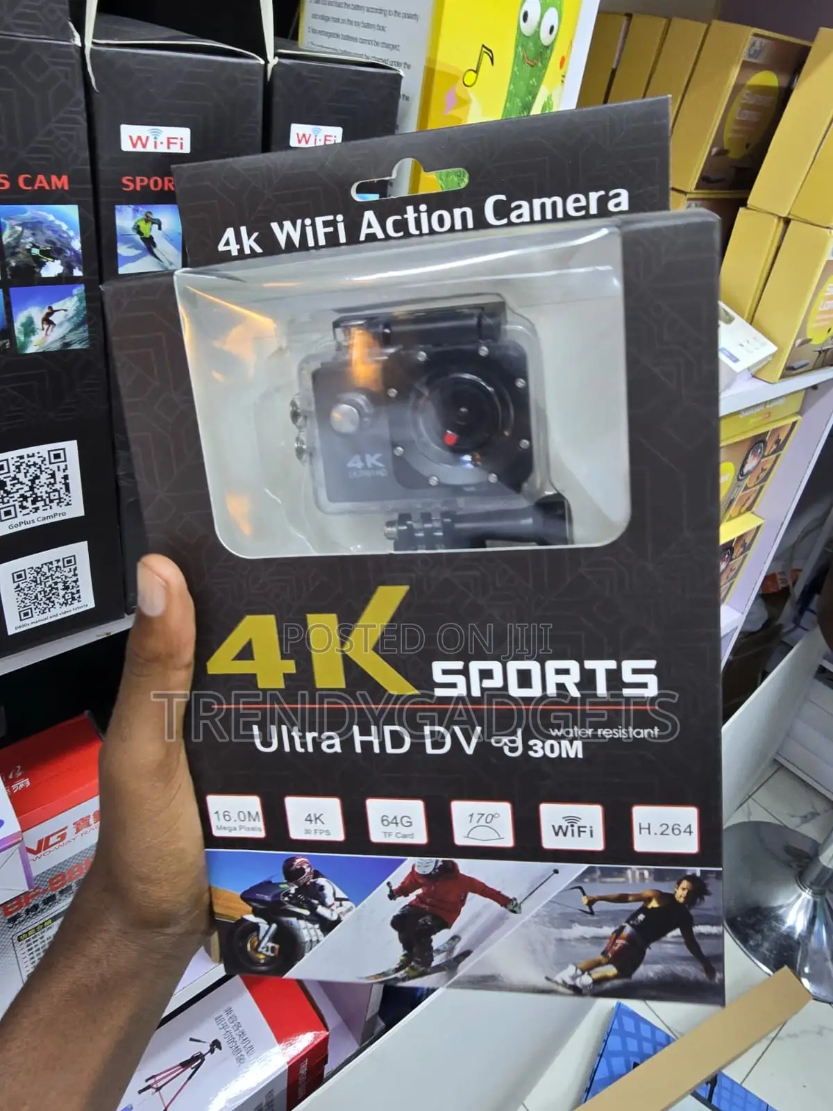 Sports Dv Camera With Wifi 64gb Tf Card Support