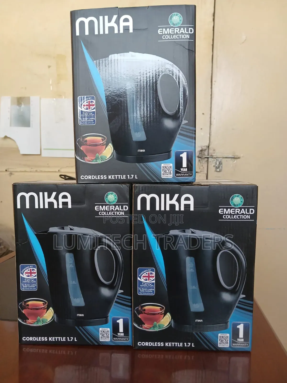 Mika Cordless Electric Kettle 1.7 Litres