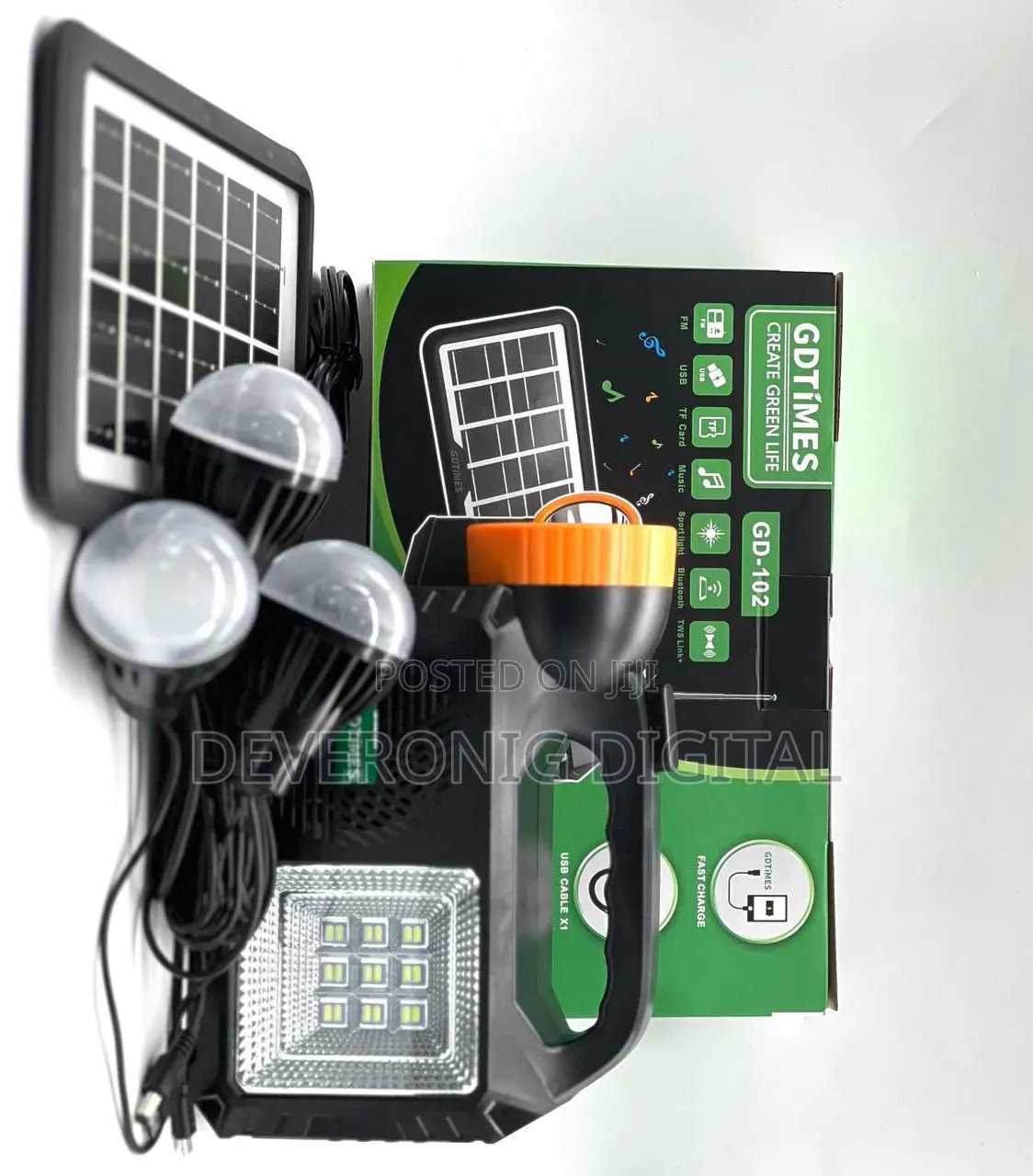 *Solar Home Kit With Radio Gd102