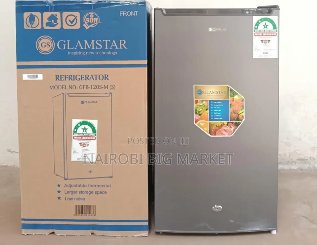 Glamstar Single Door Fridge 90litres