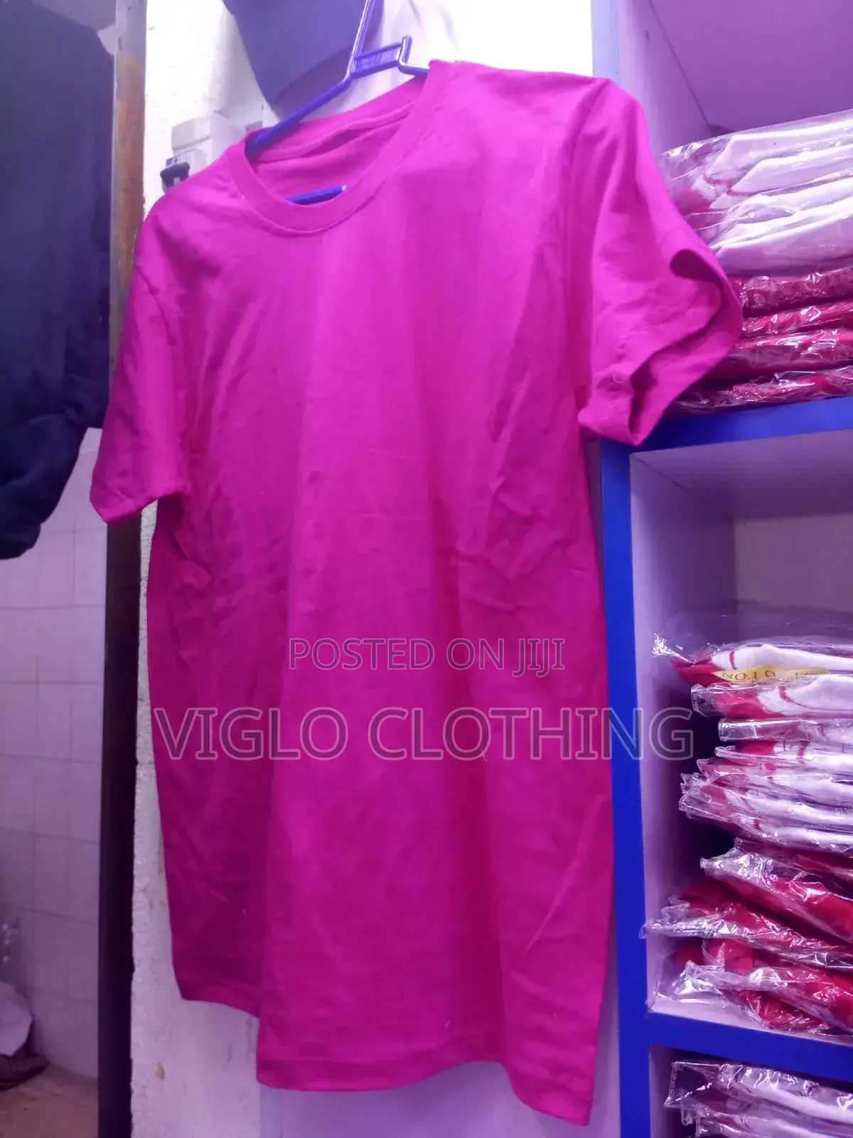 Pink Adults Round Necks Available in Wholesale and Single Orders