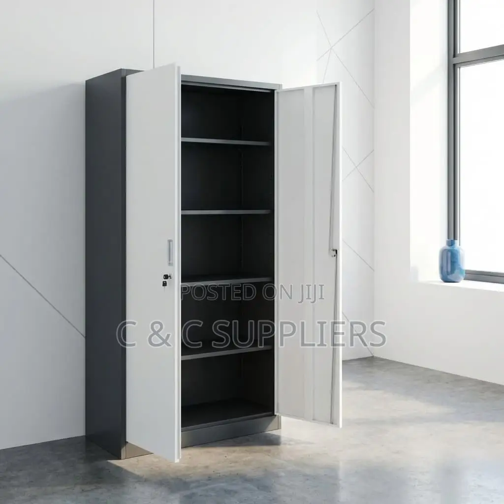 2-Door Modern Metallic File Cabinet