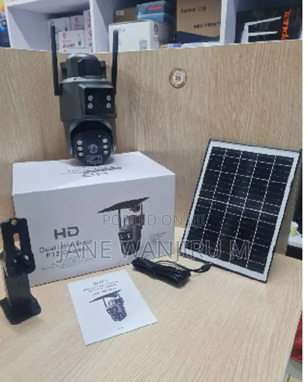 Ubox 4mp Solar Powered 4g Camera – Dual Lens