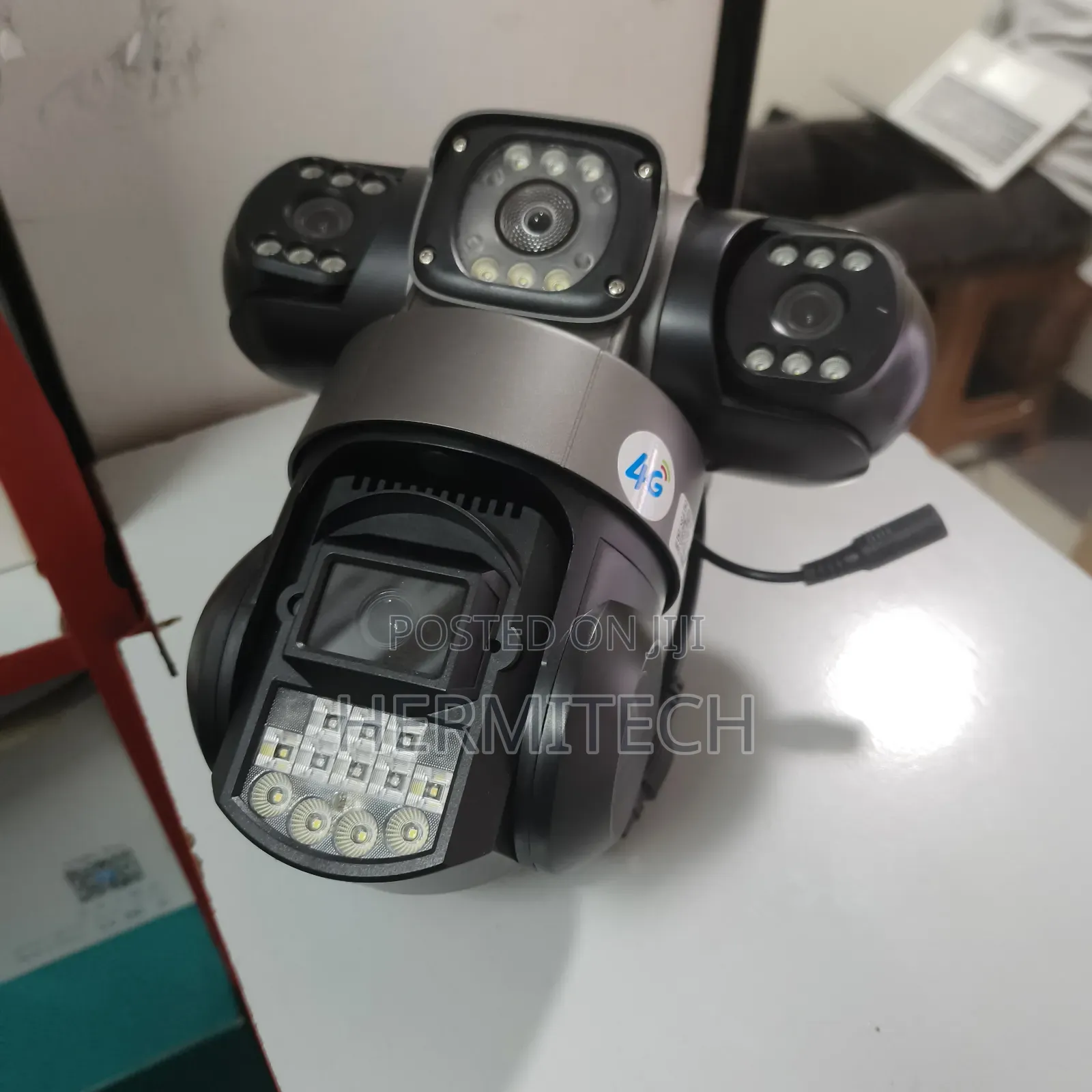 Triple Lenses 4g Electric Model CCTV Surveillance Camera
