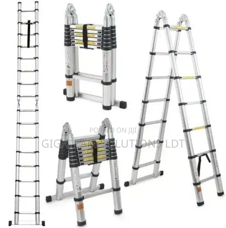 5.0m Double Telescopic Aluminium Ladder