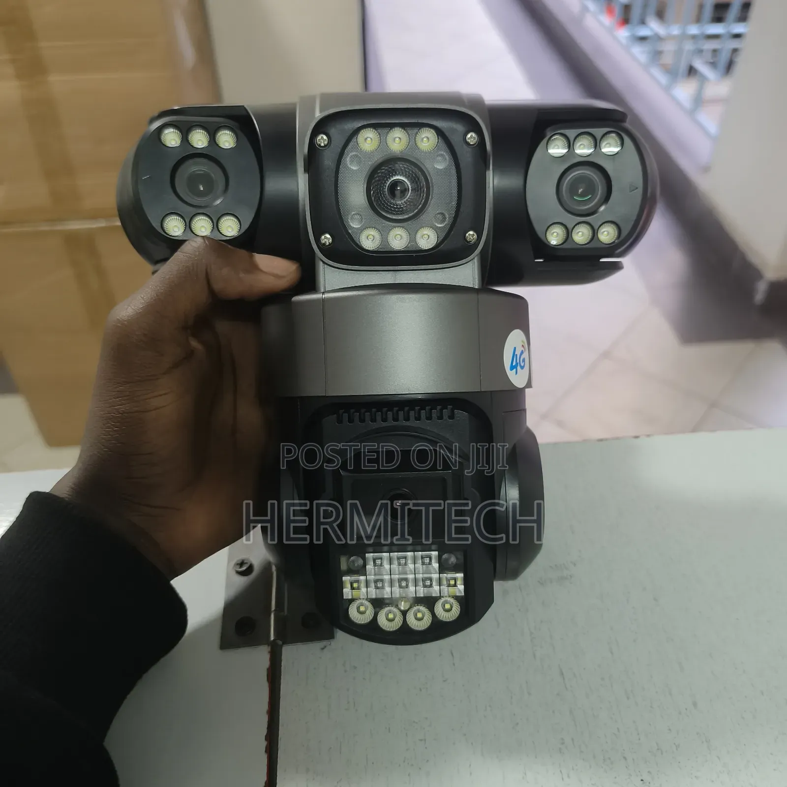 Electric Powered Outdoor 4g Sim Card Enabled CCTV Camera