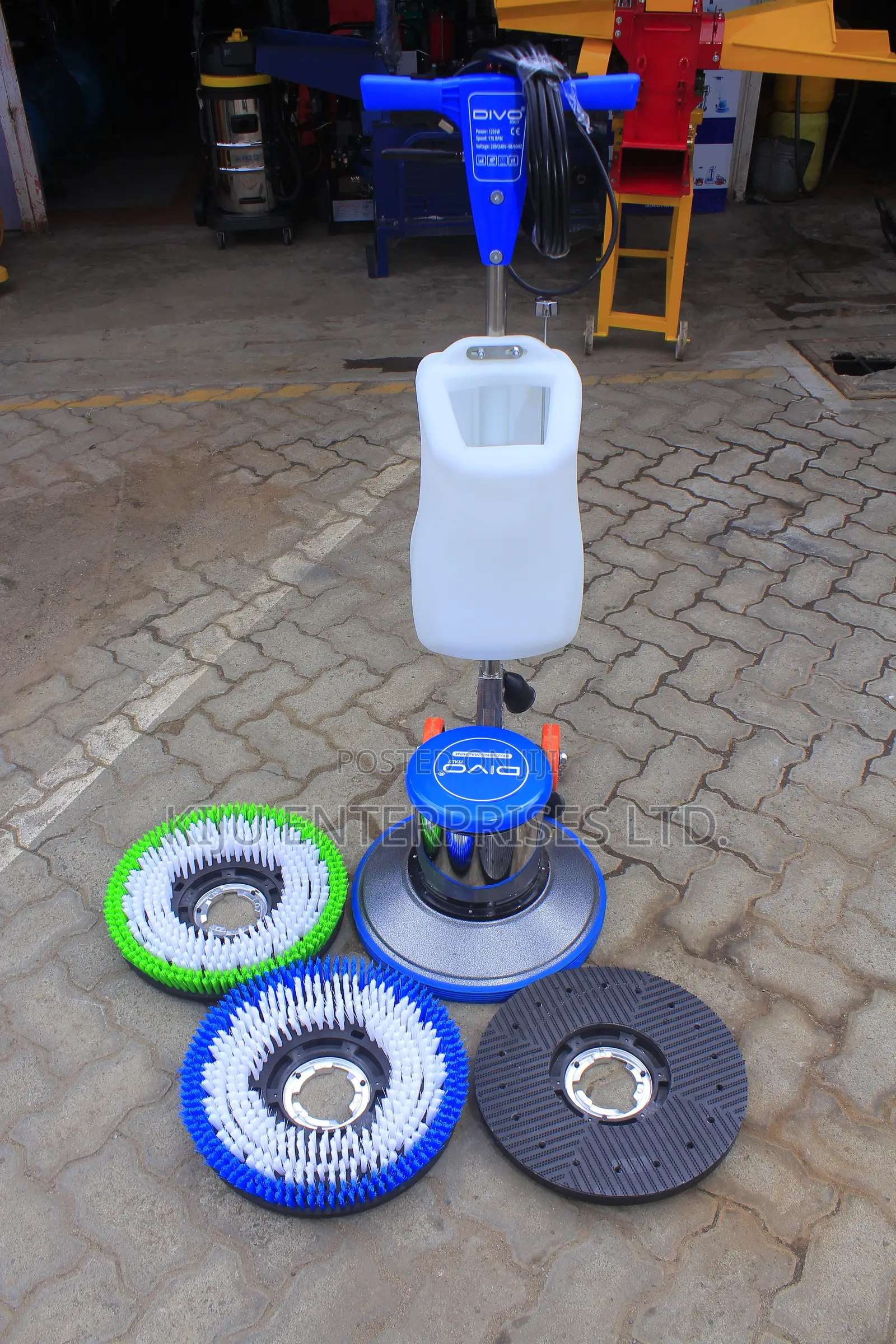 Divo 17" Single Disc Floor Scrubber Polisher Machine | 1100w