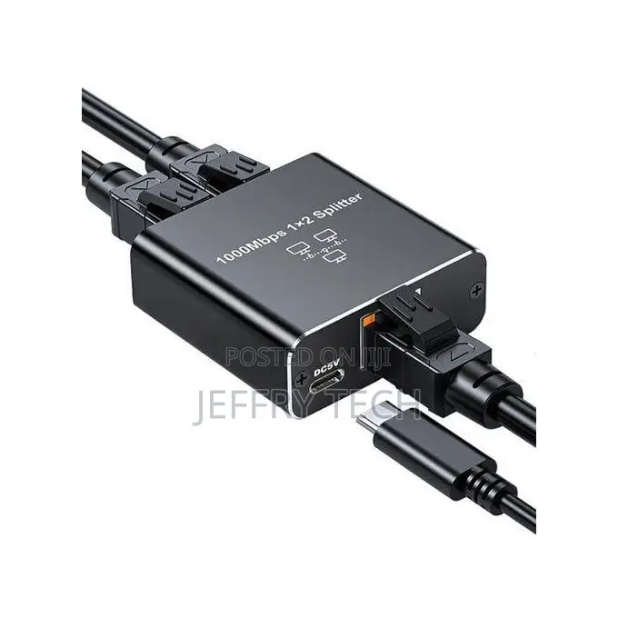 Gigabit Router Broadband Network Distribution Connector – 1 To 2 Head