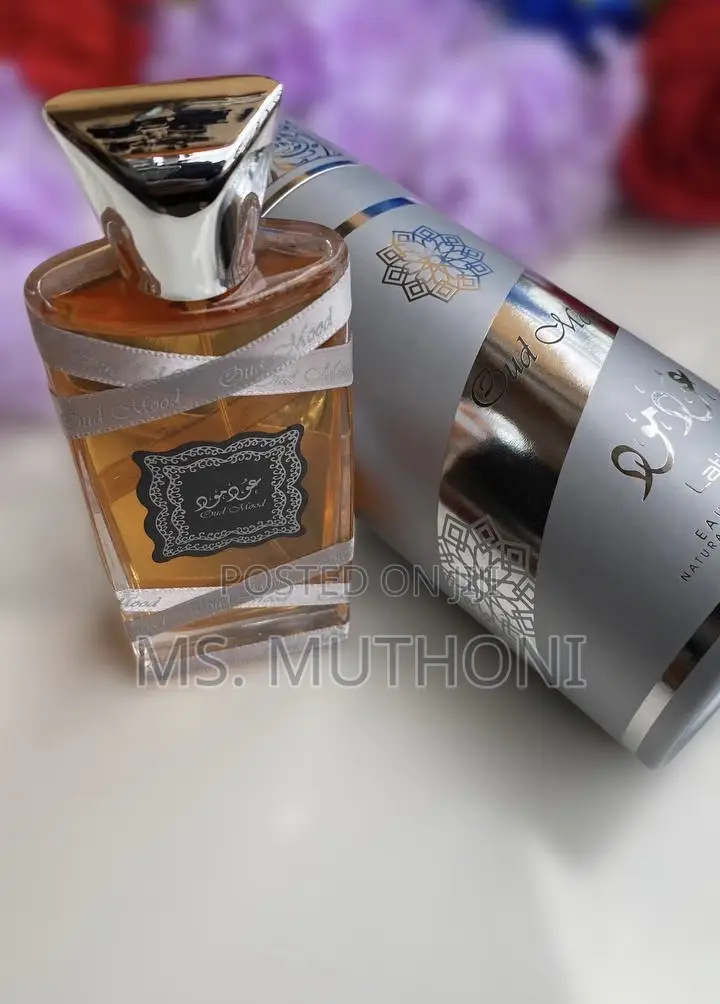 100ml Bottle of Lattafa Oud Mood Reminiscence Eau De Parfum.