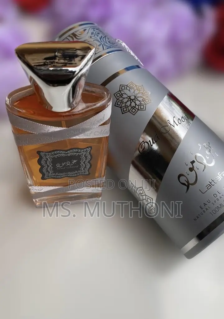 100ml Bottle of Lattafa Oud Mood Reminiscence Eau De Parfum.