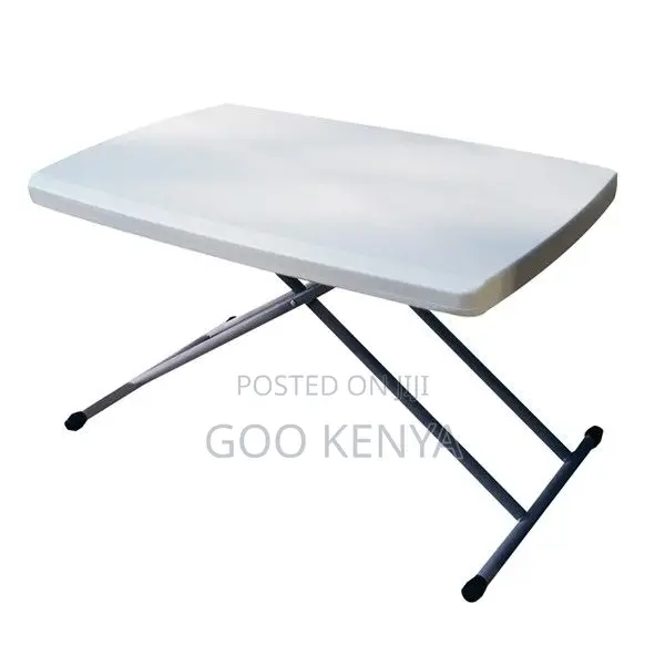 Outdoor Table; Premium White Minimalist Folding Table