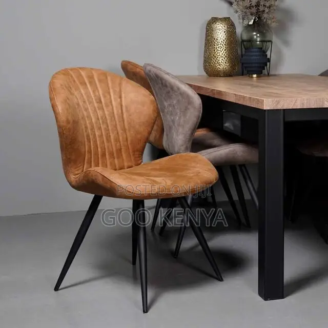 Dining Chair; High Back Fabric Dining Chair With Wide Comfortable Seat