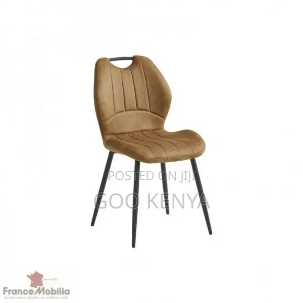 Dining Chair; High Back Fabric Dining Chair With Wide Comfortable Seat