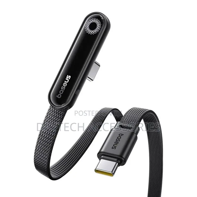 Baseus MVP Iii Usb-C to Usb-C Cable Featuring a 90-Degree Bent Port.