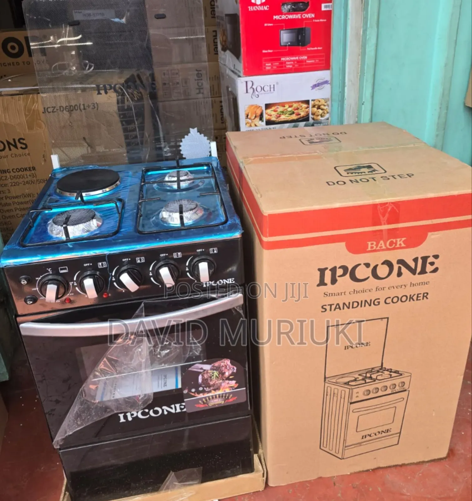 50*55 Ipcone 3+1 Standing Cooker With Electric Oven