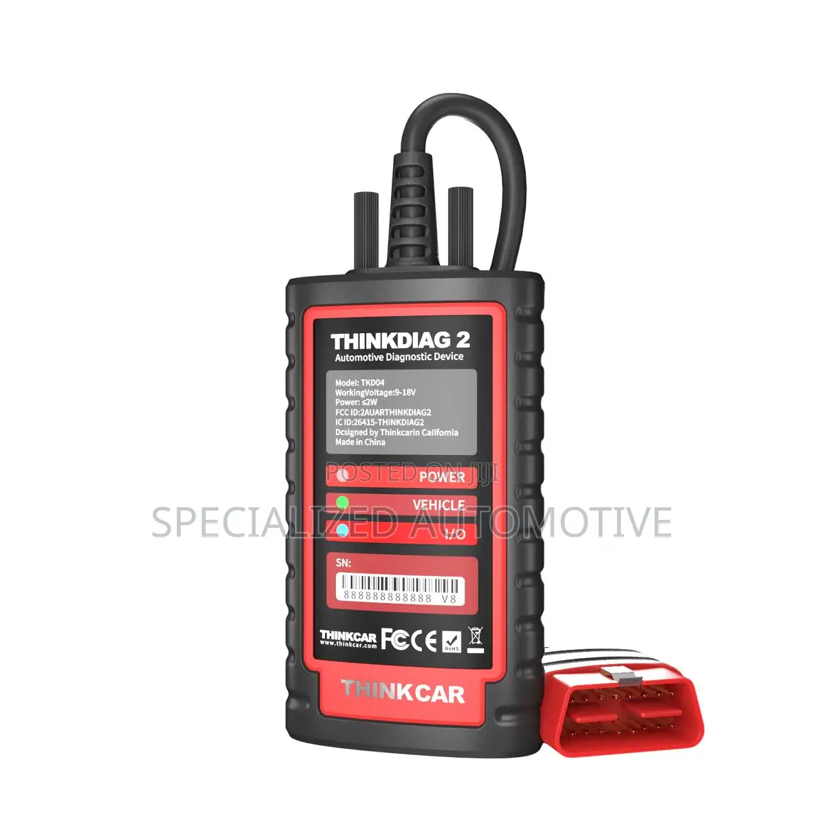 Thinkcar Thinkdiag 2 Vehicle Bluetooth Obd-Ii Diagnosis Vci Dongle