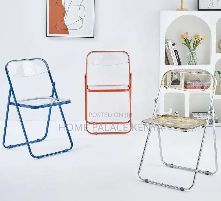 Plastic Chair: Foldable Chair With Stainless Steel Edges and Legs