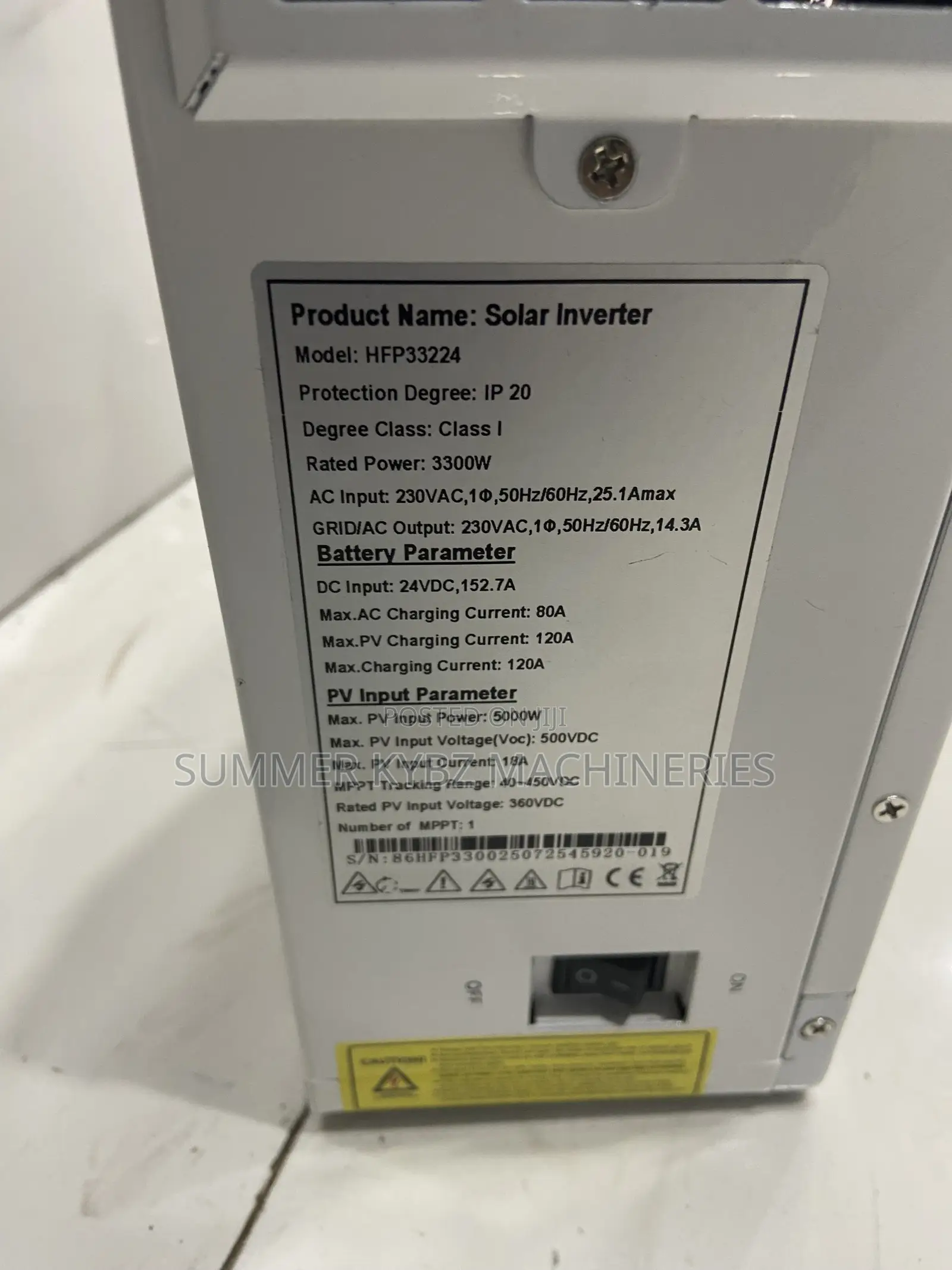 Golden Solar Hybrid Inverter 3.3kw 24v