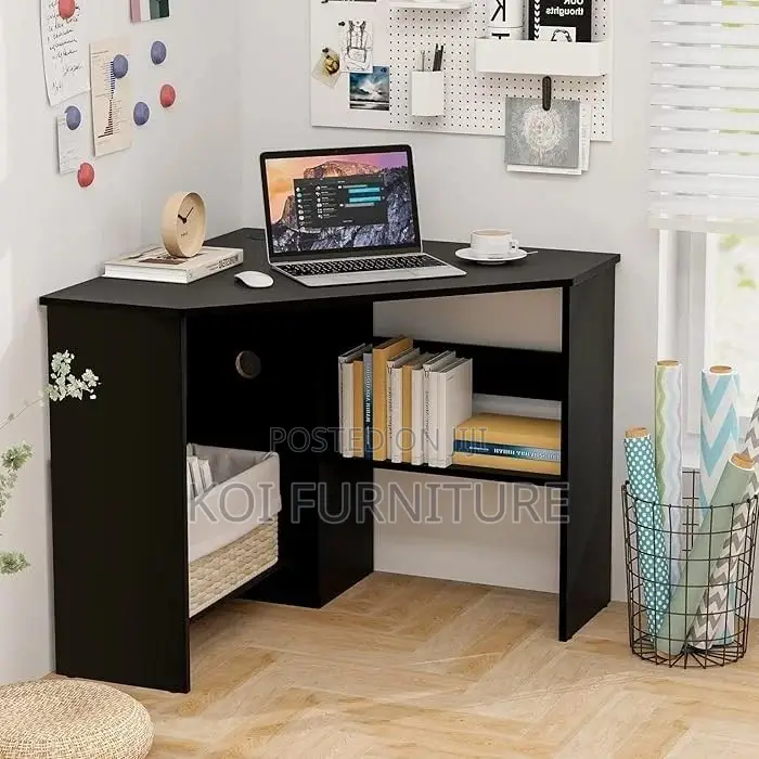 Office Desk; Round Cornered Wooden Office Study Desks
