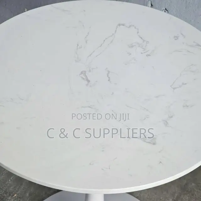 Round Marble Top Dining Table-Tulip