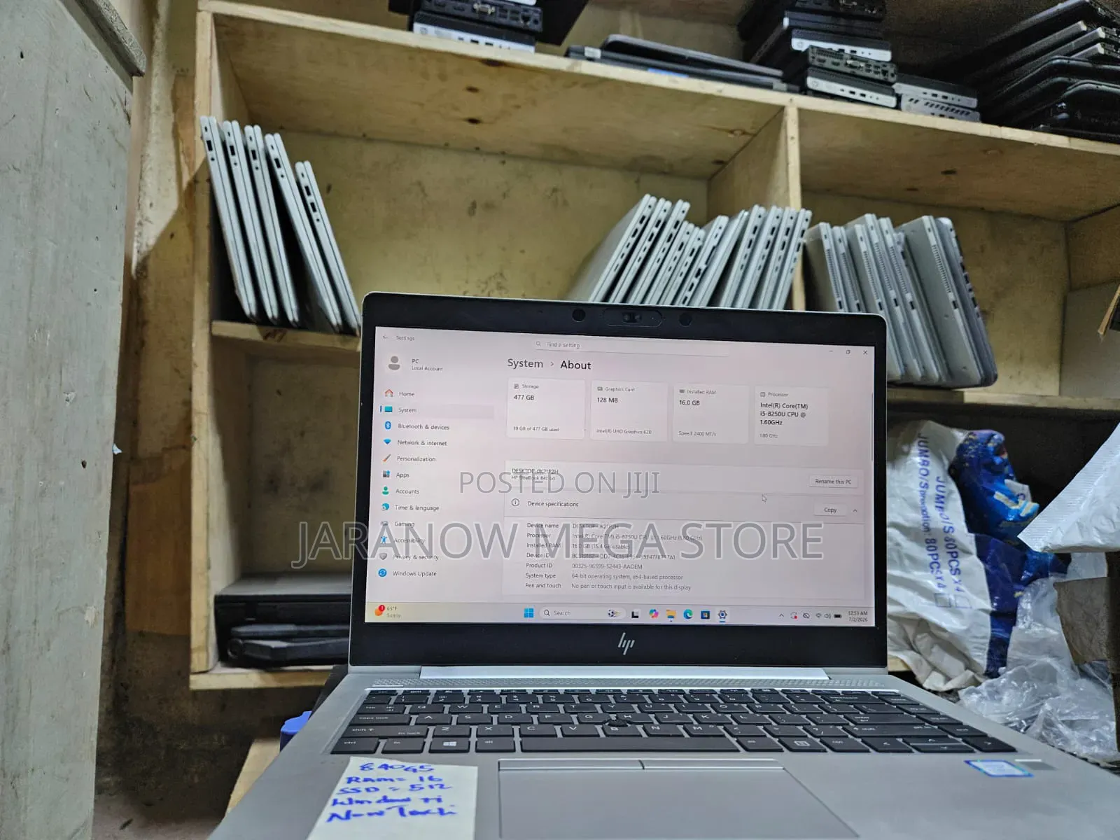 Laptop HP EliteBook 840 G5 16GB Intel Core i5 SSD 512GB