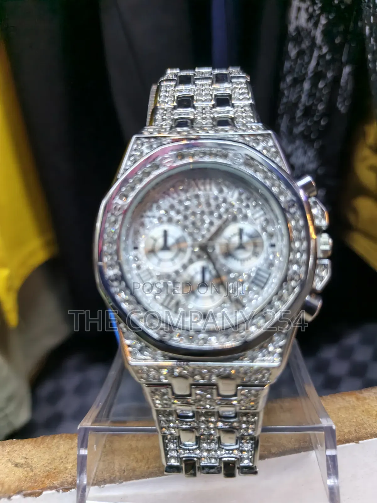Quality Casual Iced Designer Hip Hop Treading Gold Iced Watch