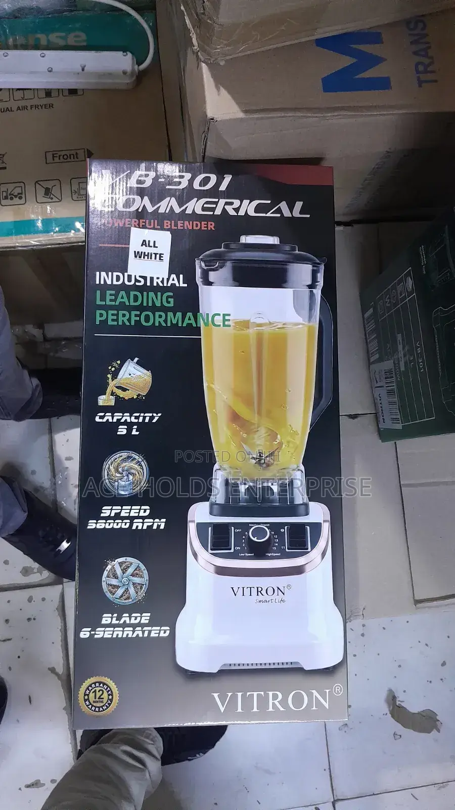 Vitron Commercial Use Blender 1300w - 3 Litres Capacity Jar
