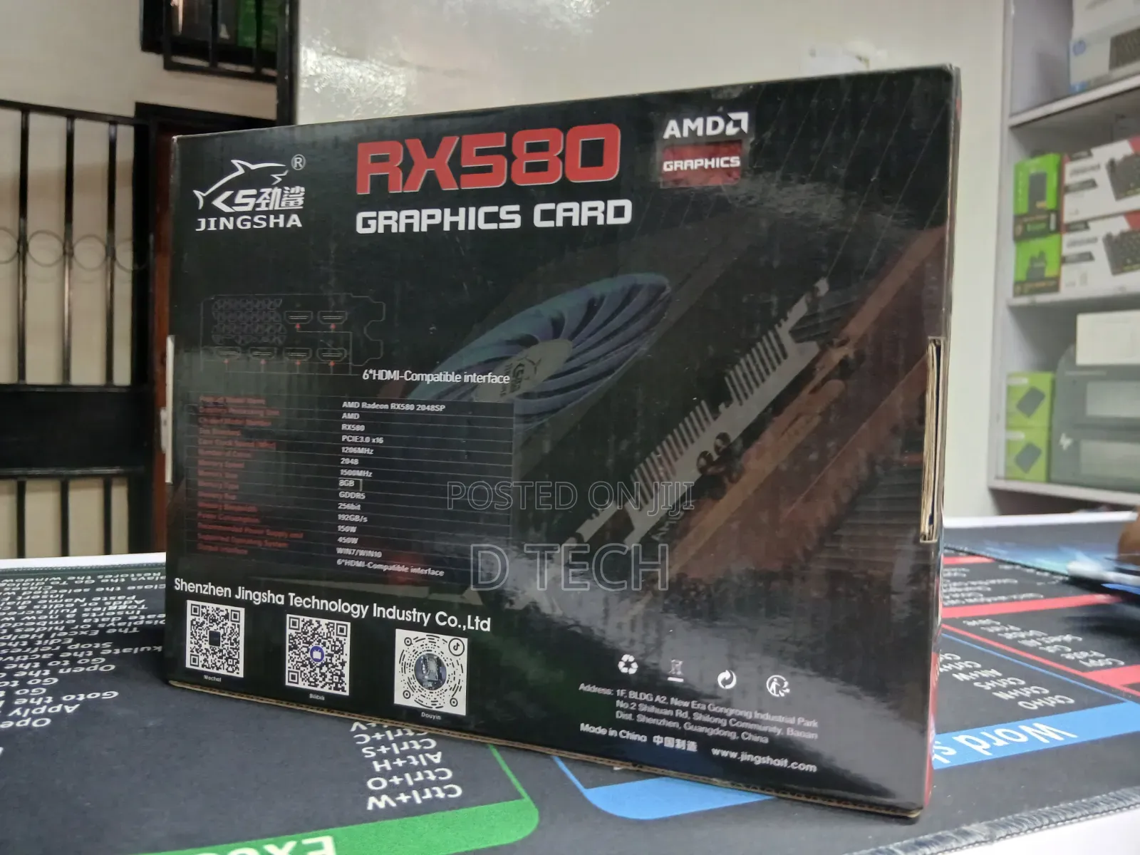 Amd Rx580 Graphics Card 8gb Gddr5