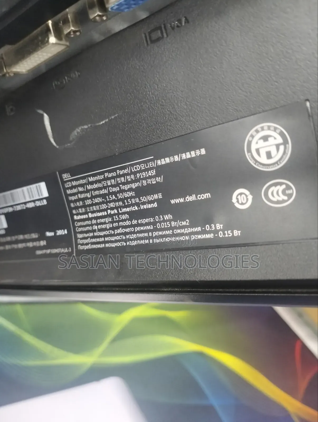Dell P1914sf 19 Inches Moniter