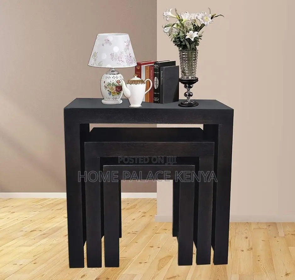 Coffee Stools: Mahogany Set of 3 Coffee Stools