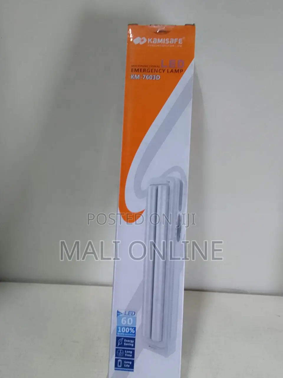 Rechargeable Led Emergency Lamp Dual Tube 3000mah Bat String Switch