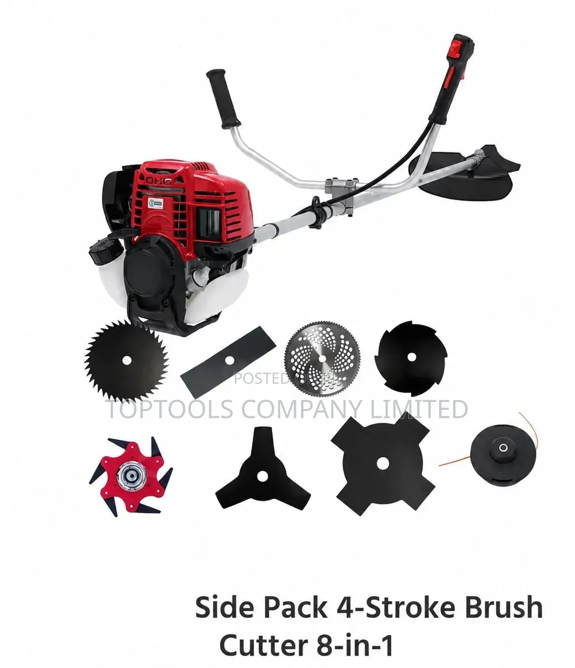 Side Pack 4 Stroke Brush Cutter 8 Blades
