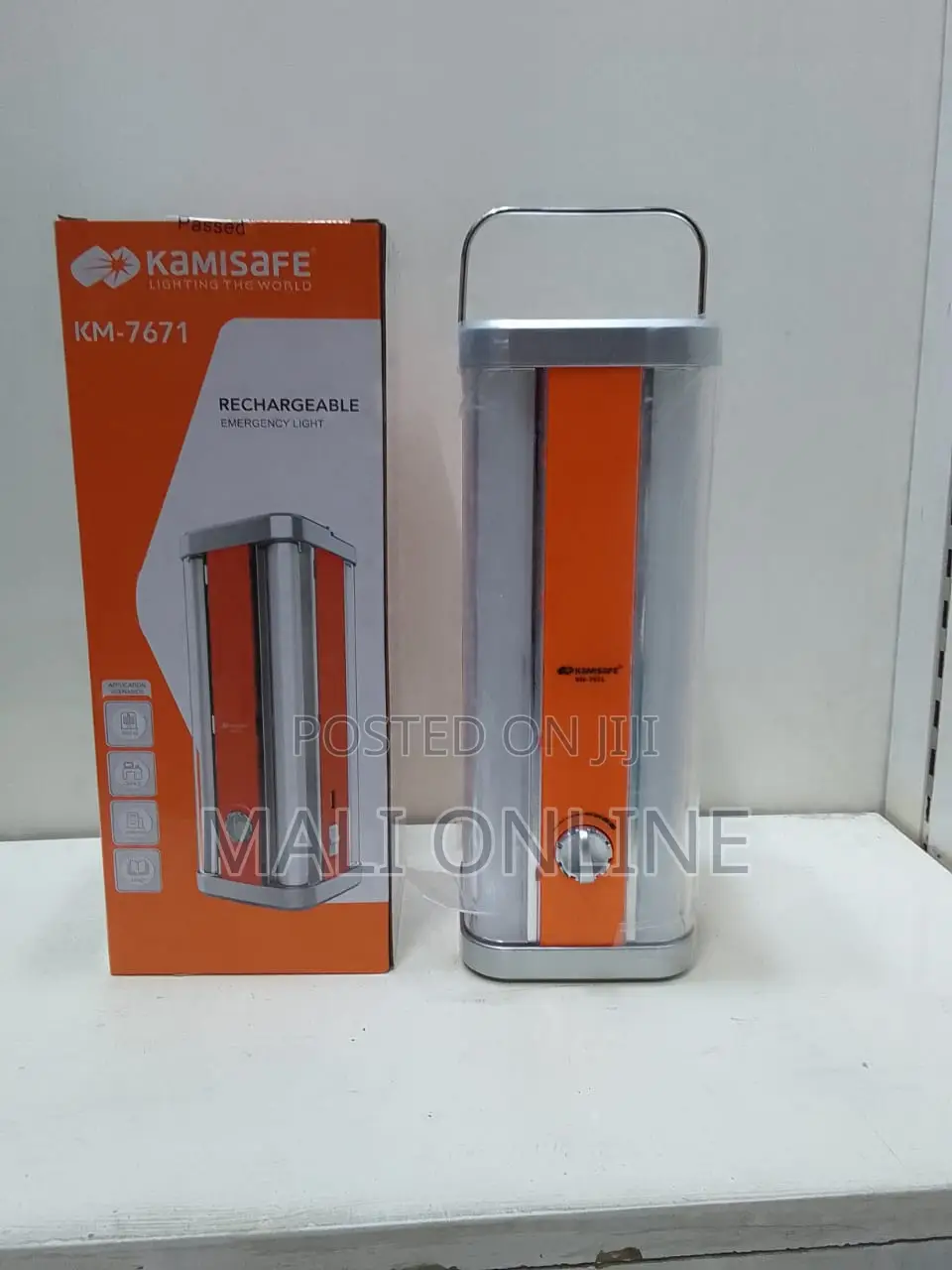 Rechargeable Emergency Lamp Led Light 4000mah Battery 4 Tubes