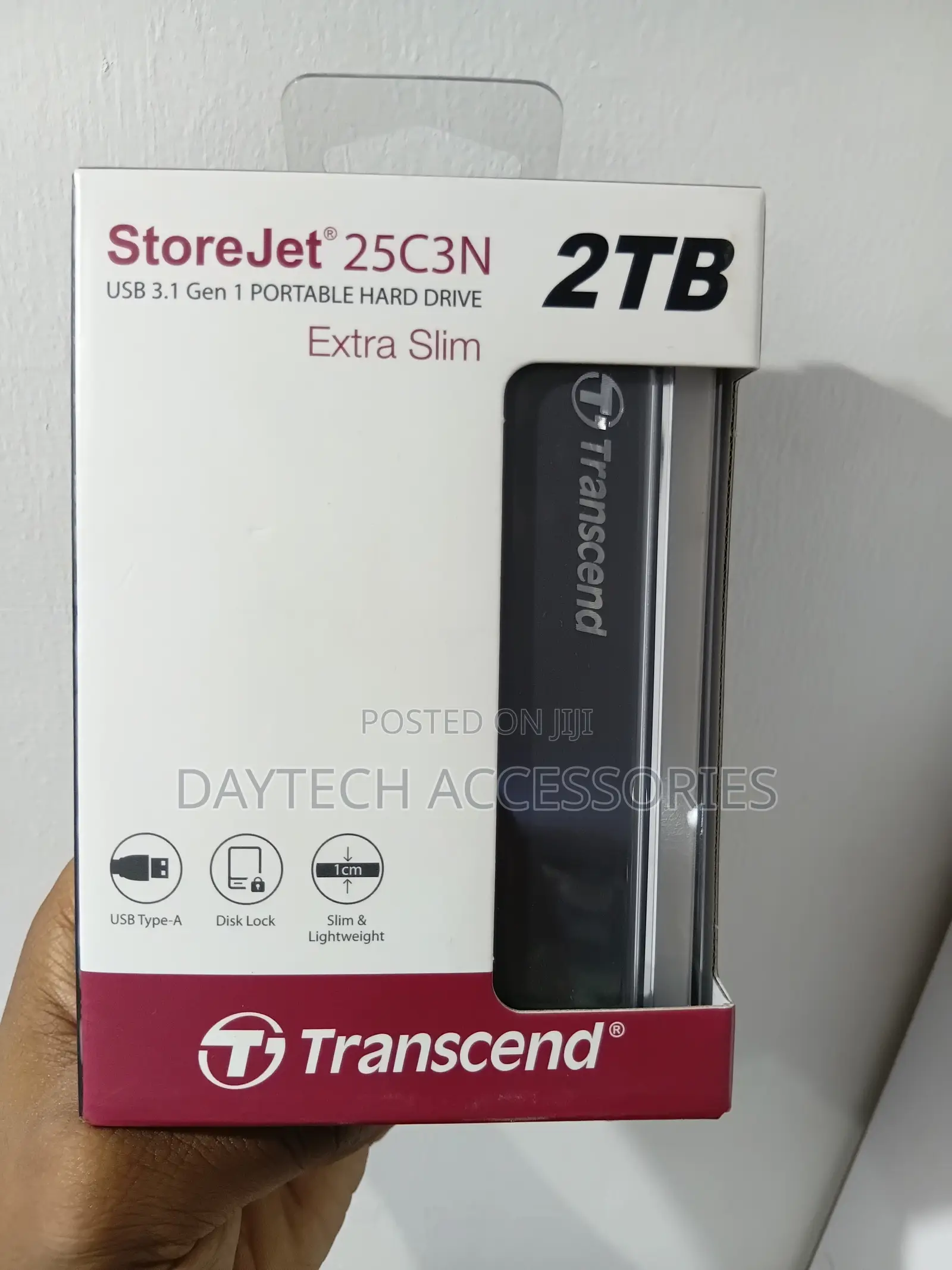 This Is a Transcend Storejet 25c3n 2tb Portable Hard Drive