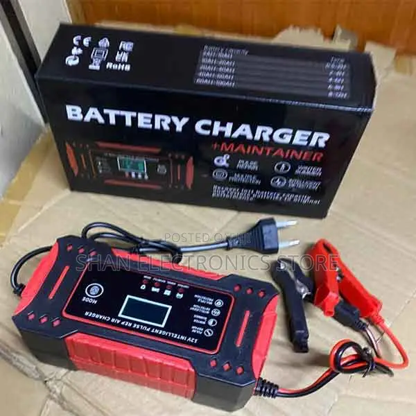 6a 12v Intelligent Car Battery Charger Pulse Repair LCD Display