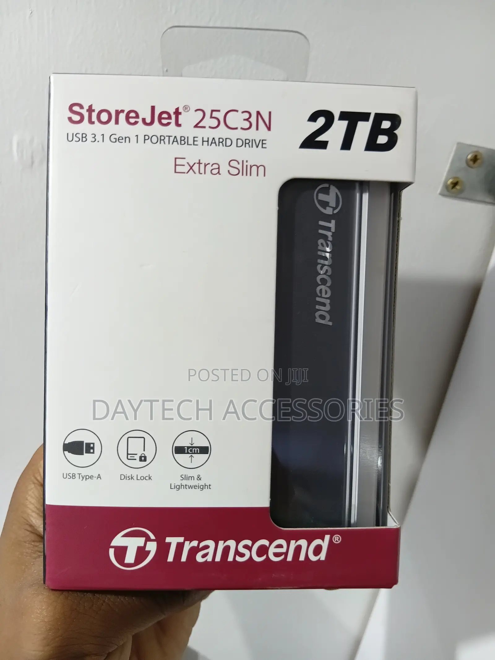 External HDD Transcend 2tb Storejet 2.5 Slim 25c3n Ts2tsj25c3n