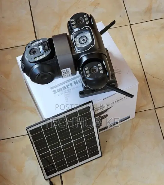 Solar 4g Triple Lens PTZ Camera With All-Weather Ip66 , Two-Way Audio