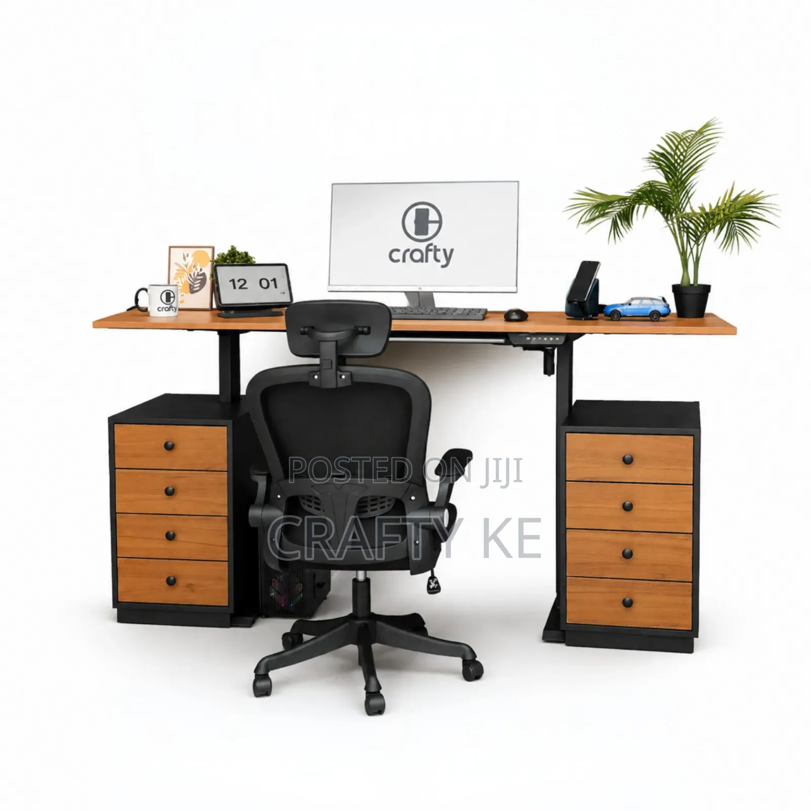 6ft Long Electric Adjustable Height Standing Desk