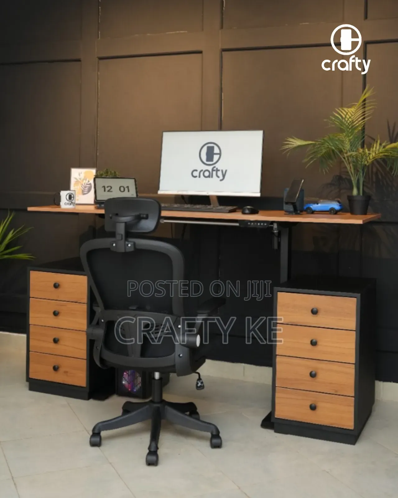 6ft Long Electric Adjustable Height Standing Desk