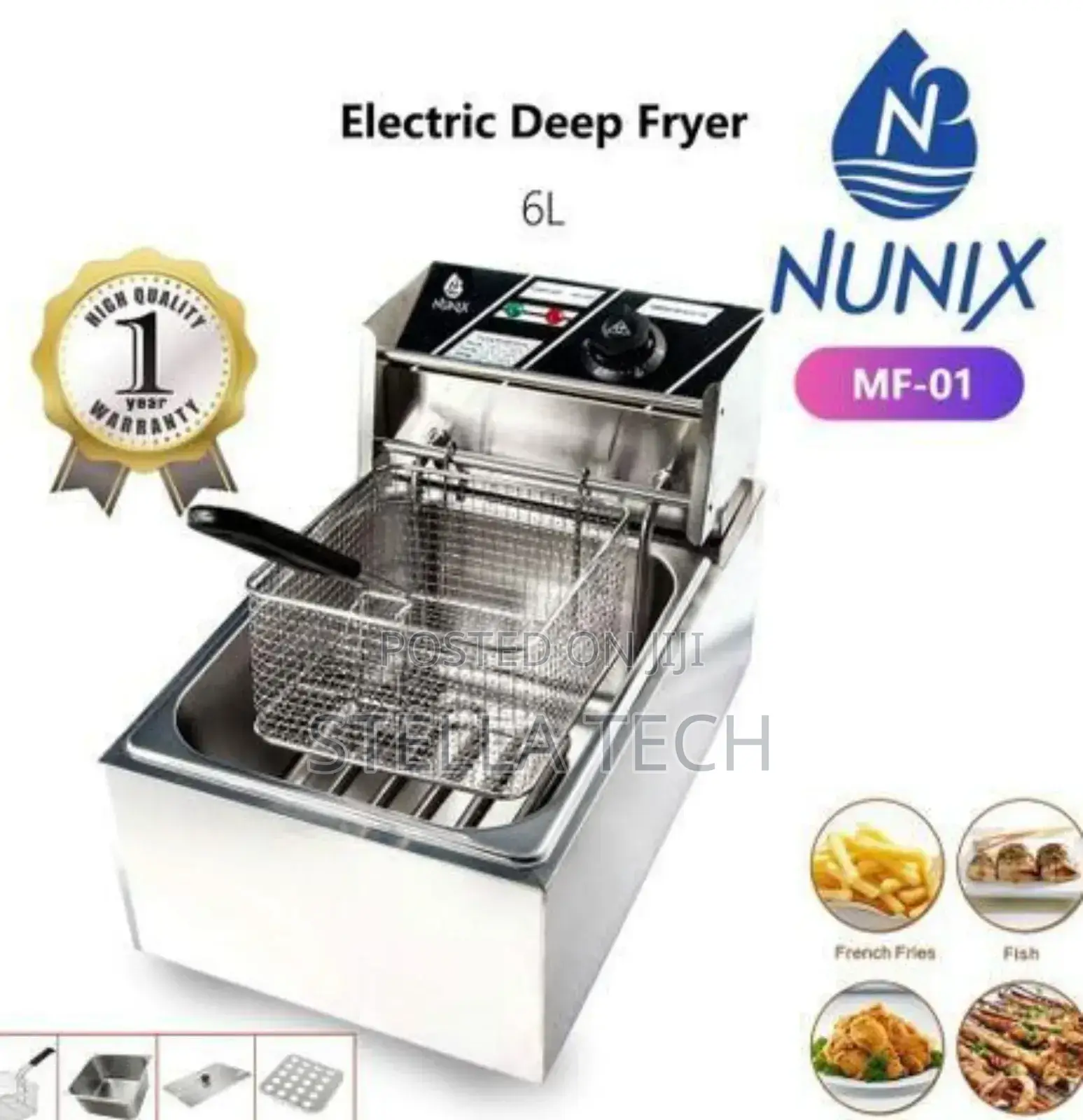 6 Litres Nunix Macro Single Fryer