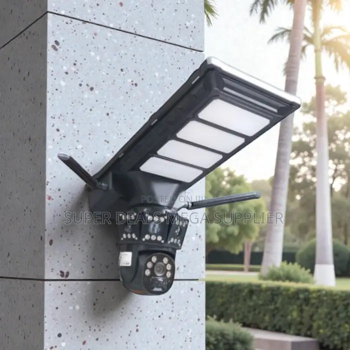 4g PTZ Crystal Clear Footage Solar Camera With Led Solar Street Light