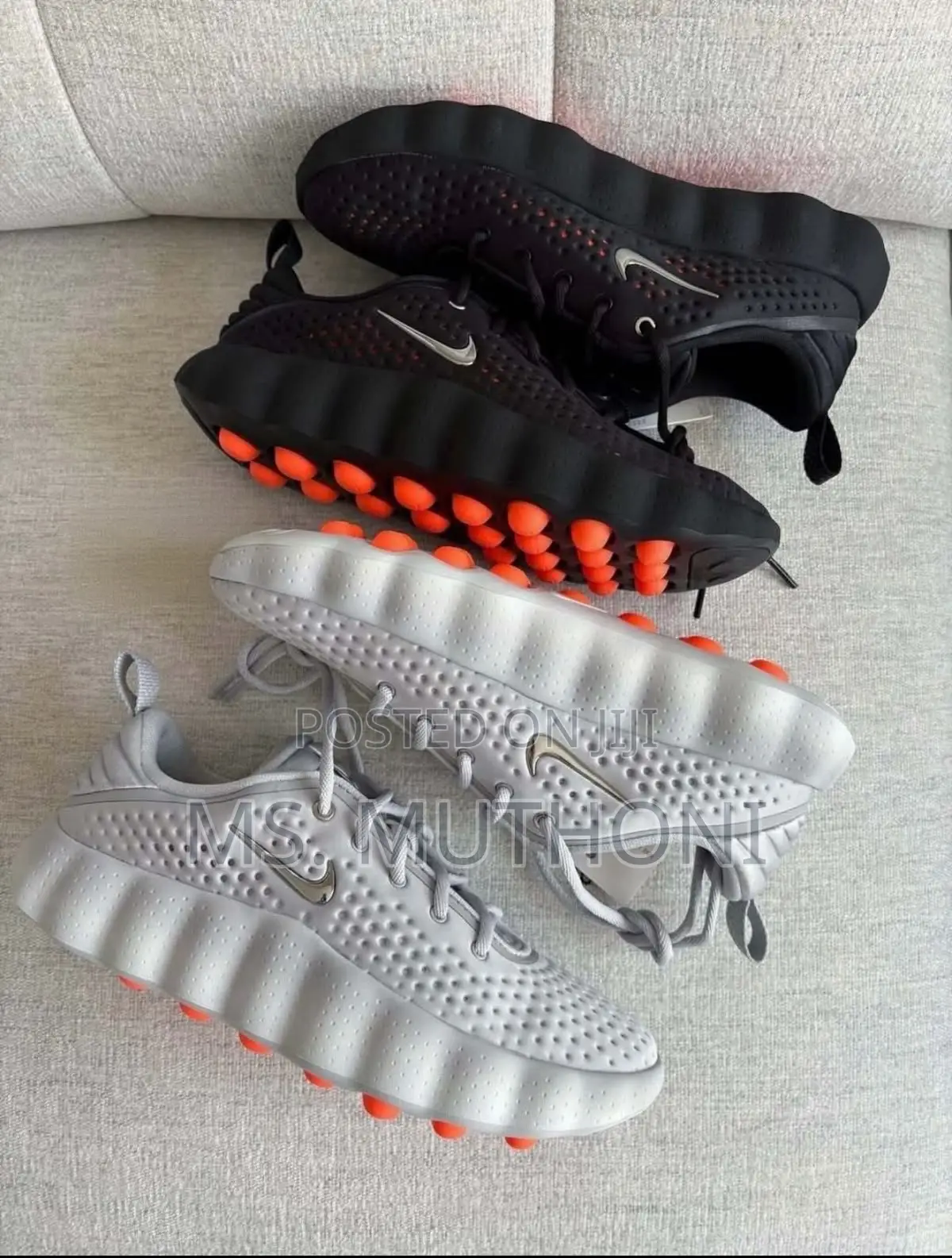 Nike Mind 002 Pregame Shoes in a Light Smoke Grey