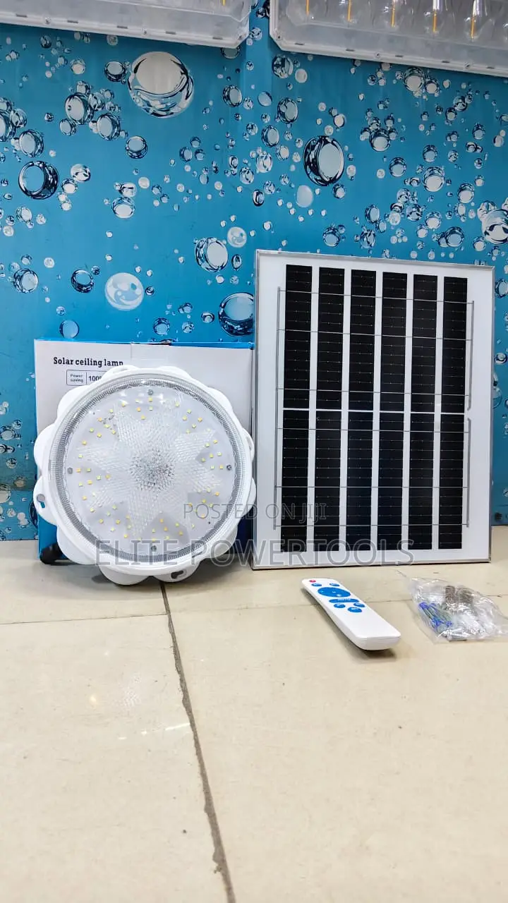 300w Solar Led Ceiling Light With Solar Panel Remote Control